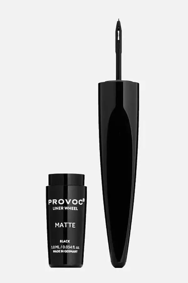Provoc Жидкая подводка для глаз с роликом / Eyeliner Wheel 01 Matte Black, черный матовый KRISTALLER, черный матовый - фото 2