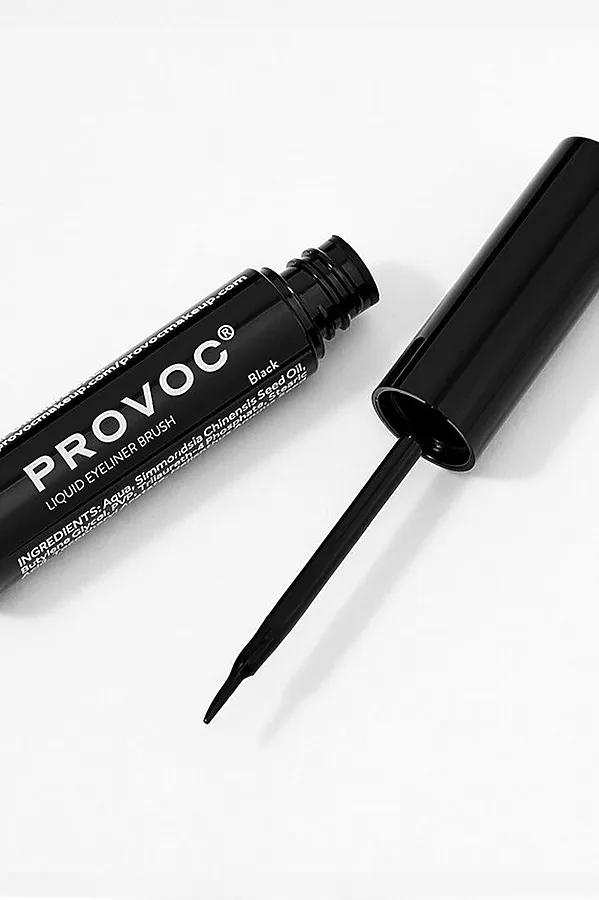 Provoc Ультратонкая жидкая подводка для глаз / Liquid Eyeliner Brush, черный KRISTALLER, черный - фото 2