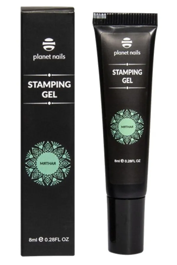 Planet Nails Гель-краска / Stamping Gel, мятный, 8 мл KRISTALLER, мятный - фото 2