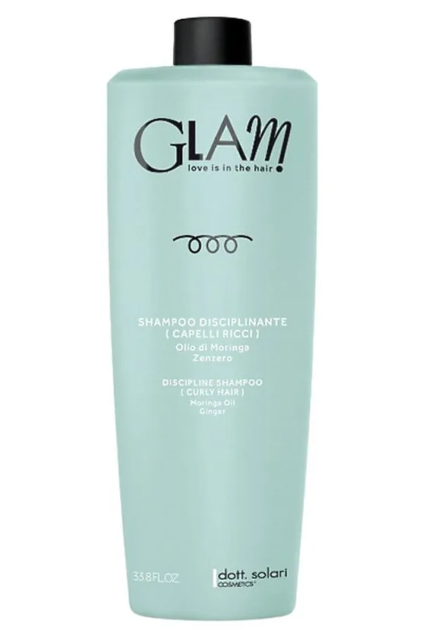 Dott Solari Шампунь для дисциплины вьющихся волос / Glam Curly Hair, 1000 мл KRISTALLER, зелёный - фото 2