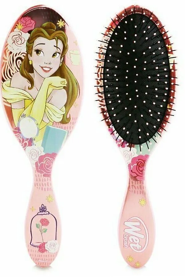 Wet Brush Wet Brush Расчёска для спутанных волос принцесса Белль / Disney Princess Wholehearted Bell BWRDISITWHHBE, светло-розовый KRISTALLER, светло-розовый - фото 2