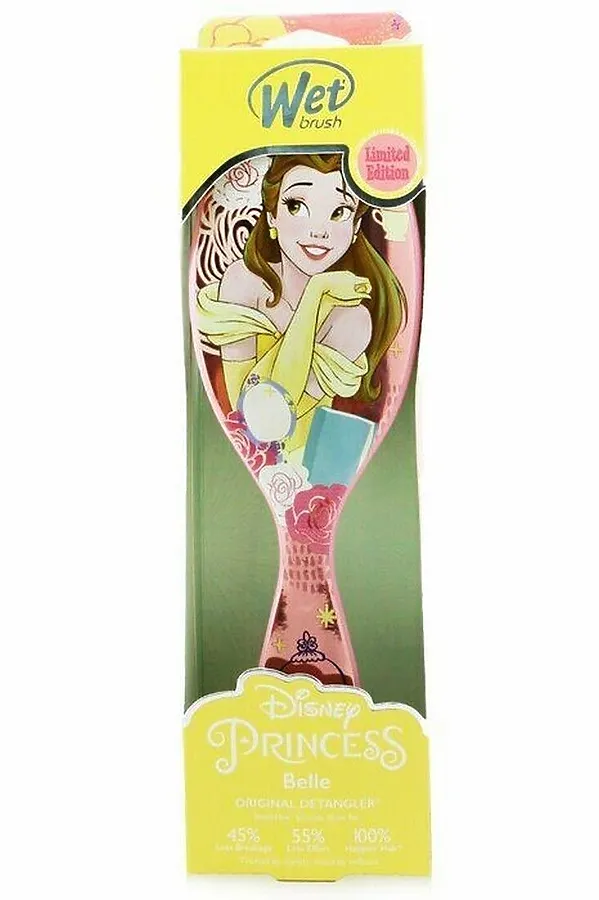 Wet Brush Wet Brush Расчёска для спутанных волос принцесса Белль / Disney Princess Wholehearted Bell BWRDISITWHHBE, светло-розовый KRISTALLER, светло-розовый - фото 2