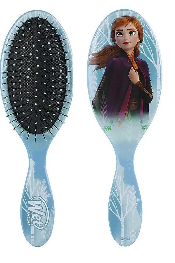 Wet Brush Расчёска для спутанных волос / Disney Frozen Anna Guiding Spirit BWRANNASPRI KRISTALLER, голубой - фото 2