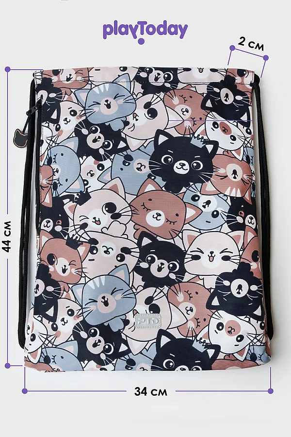 Сумка-мешок PLAYTODAY, разноцветный - фото 2