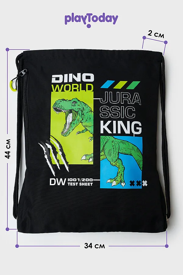 Сумка-мешок PLAYTODAY, черный,синий,зеленый - фото 2