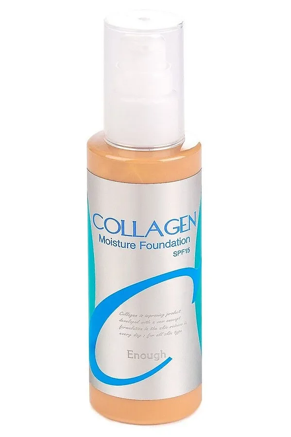 Enough Увлажняющий тональный крем для лица с коллагеном №21 / Collagen Moisture Foundation SPF15, 100 мл KRISTALLER, бежевый - фото 2