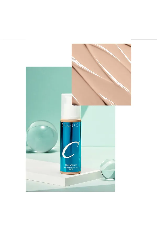 Enough Увлажняющий тональный крем для лица с коллагеном №21 / Collagen Moisture Foundation SPF15, 100 мл KRISTALLER, бежевый - фото 2