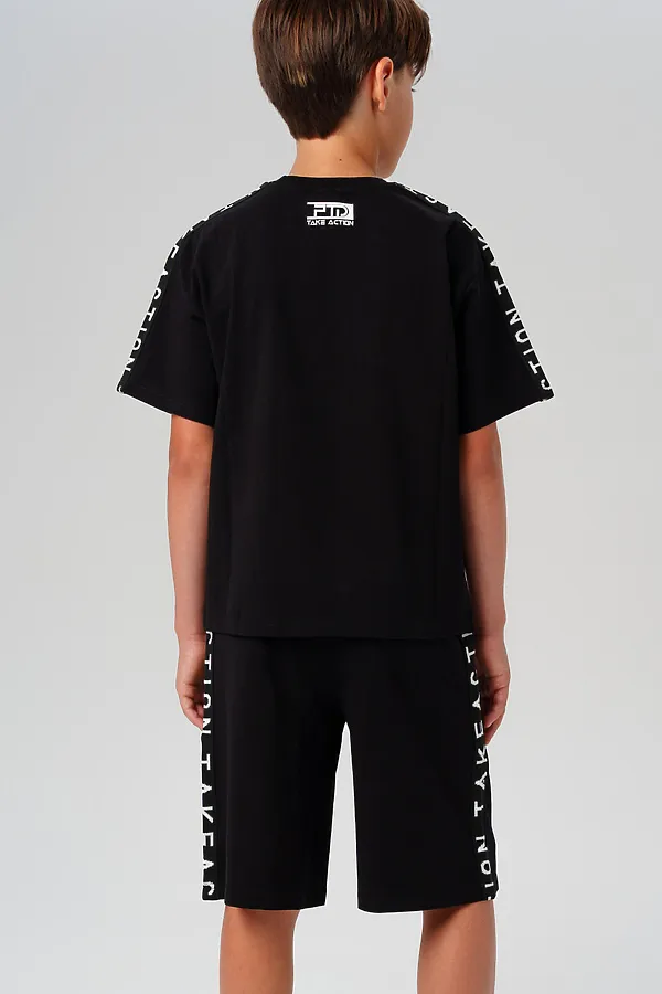 Комплект (Футболка+Шорты) PLAYTODAY, черный - фото 2
