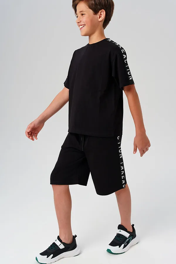 Комплект (Футболка+Шорты) PLAYTODAY, черный - фото 2