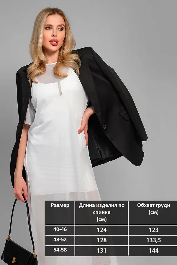 Туника GRID MAX сетка НАТАЛИ, белый - фото 2