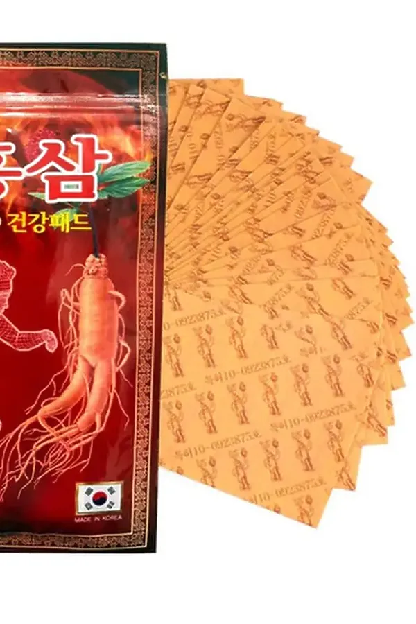 Kang Hwa Обезболивающий пластырь с красным женьшенем для суставов / Power red Ginseng, 20 шт. KRISTALLER, power red ginseng - фото 2
