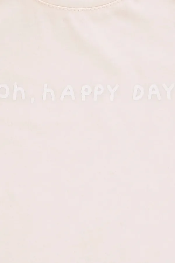 Футболка CROCKID, молочный(oh happy day) - фото 2