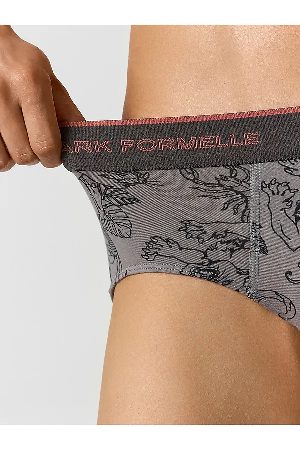 Трусы MARK FORMELLE, тату на сером - фото 2