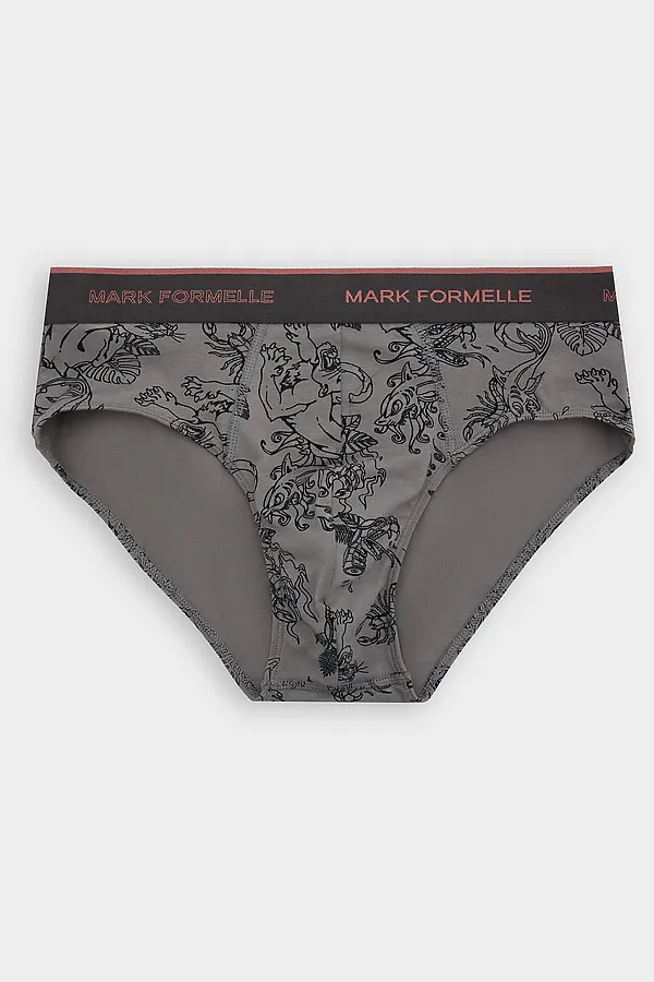 Трусы MARK FORMELLE, тату на сером - фото 2