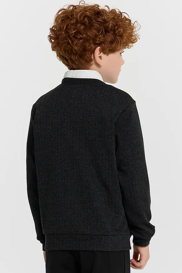 Жакет MARK FORMELLE, переплетение на черном - фото 2