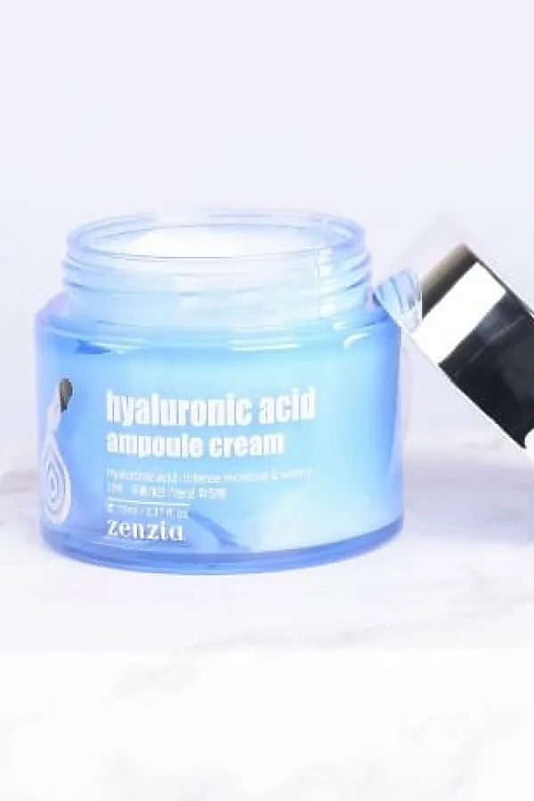 Jigott Крем для лица увлажняющий с гиалуроновой кислотой / Zenzia Hyaluronic Acid Ampoule Cream, 70 мл KRISTALLER, белый - фото 2