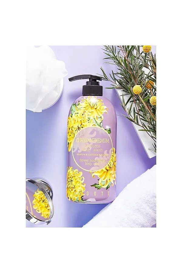 Jigott Парфюмированный гель для душа с экстрактом хризантемы / Chrysanthemum Perfume Body Wash, 750 мл KRISTALLER, хризантема - фото 2