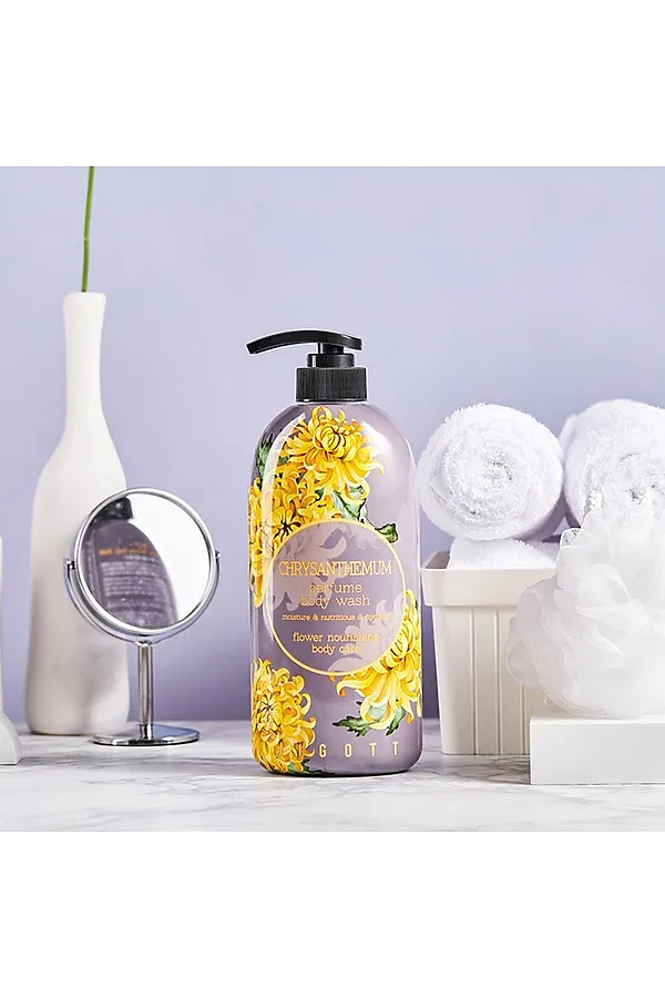 Jigott Парфюмированный гель для душа с экстрактом хризантемы / Chrysanthemum Perfume Body Wash, 750 мл KRISTALLER, хризантема - фото 2