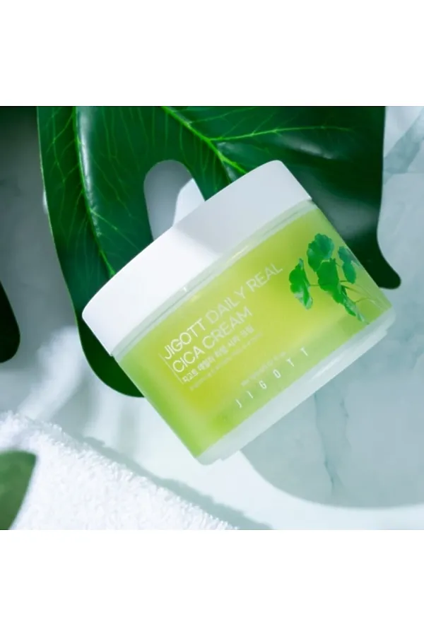 Jigott Крем для лица с экстрактом центеллы / Daily Real Cica Cream, 150 мл KRISTALLER, центелла - фото 2
