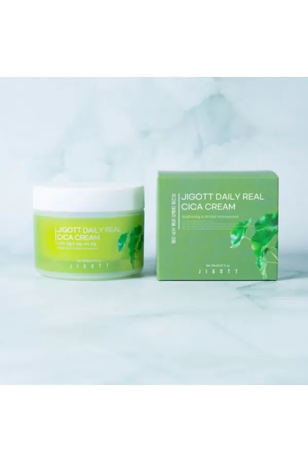 Jigott Крем для лица с экстрактом центеллы / Daily Real Cica Cream, 150 мл KRISTALLER, центелла - фото 2