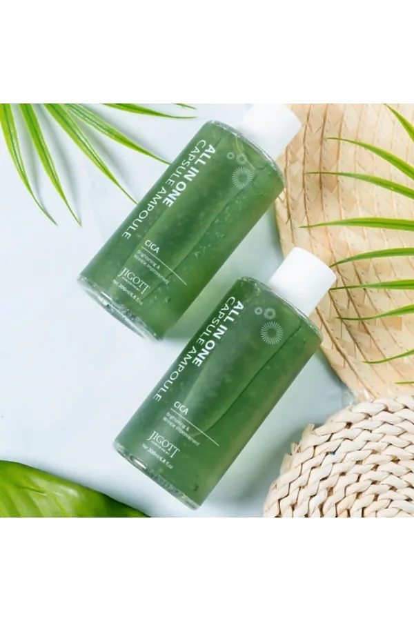 Jigott Сыворотка для лица с экстрактом центеллы азиатской / All In One Cica Capsule Ampoule, 200 мл KRISTALLER, центелла - фото 2