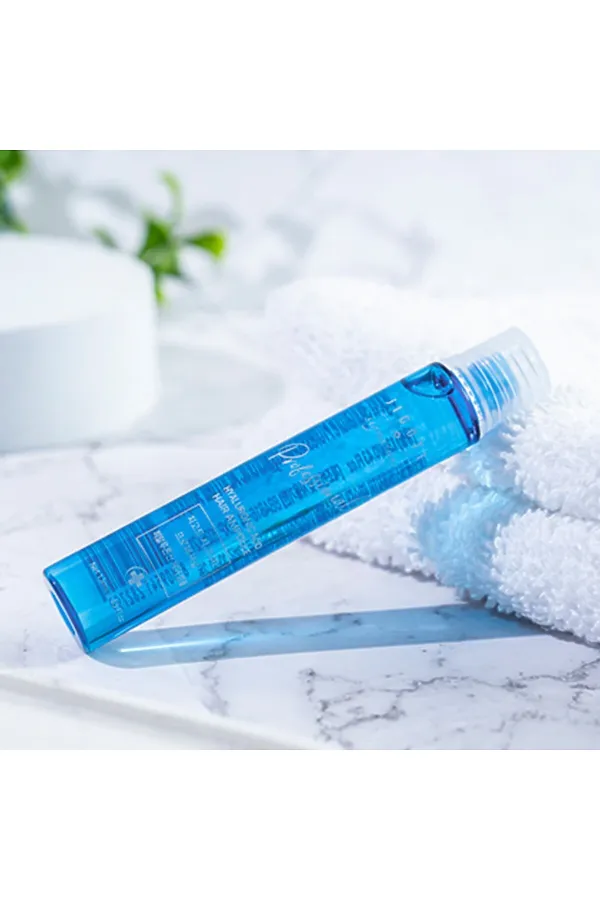 Jigott Ампульный филлер для волос с гиалуроновой кислотой / Signature Professional Hyaluronic Acid Hair Ampoule, 10 шт. x 13 мл KRISTALLER, синий - фото 2