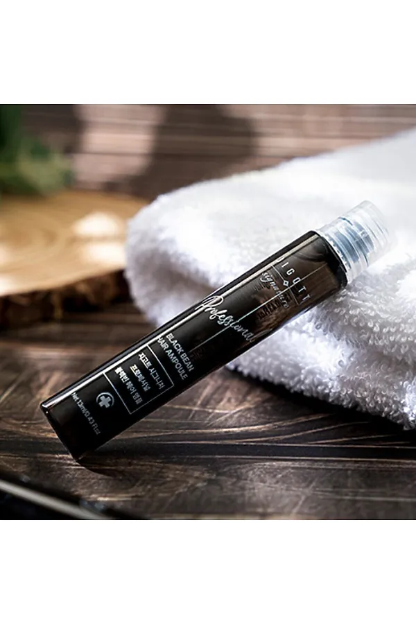 Jigott Ампульный филлер для волос с экстрактом черной фасоли / Signature Professional Black Bean Hair Ampoule, 10 шт. x 13 мл KRISTALLER, черный - фото 2