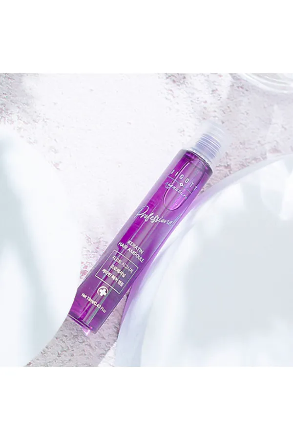 Jigott Ампульный филлер для волос с кератином / Signature Professional Keratin Hair Ampoule, 10 шт. x 13 мл KRISTALLER, фиолетовый - фото 2