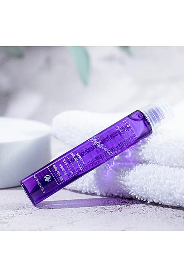 Jigott Ампульный филлер для волос с кератином / Signature Professional Keratin Hair Ampoule, 10 шт. x 13 мл KRISTALLER, фиолетовый - фото 2