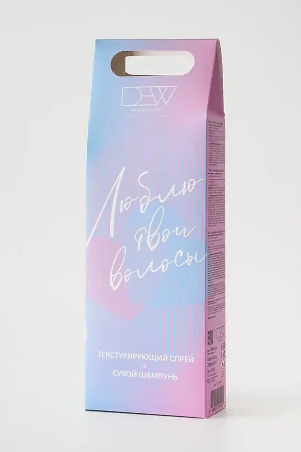 DEW Professional Набор для волос: Текстурирующий спрей + Сухой шампунь, 200 мл x 2 KRISTALLER, ассорти - фото 2