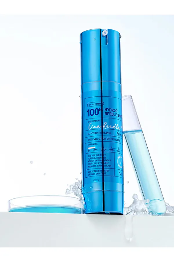 VT Cosmetics Увлажняющая бустер-сыворотка с микроиглами / Hydrop Reedle Shot 100 HL, 50 мл KRISTALLER, синий - фото 2