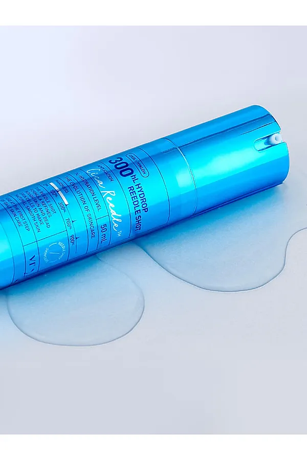 VT Cosmetics Увлажняющая бустер-сыворотка с микроиглами / Hydrop Reedle Shot 300 HL, 50 мл KRISTALLER, синий - фото 2