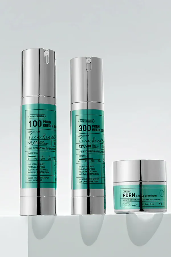 VT Cosmetics Омолаживающая бустер-сыворотка с PDRN и микроиглами / Reedle Shot 300, 50 мл KRISTALLER, зелёный - фото 2