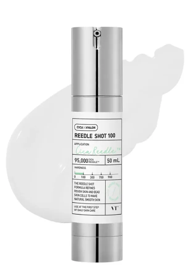 VT Cosmetics Бустер-сыворотка для лица с микроиглами и экстрактом центеллы азиатской / Reedle Shot 100, 50 мл KRISTALLER, серебристый - фото 2