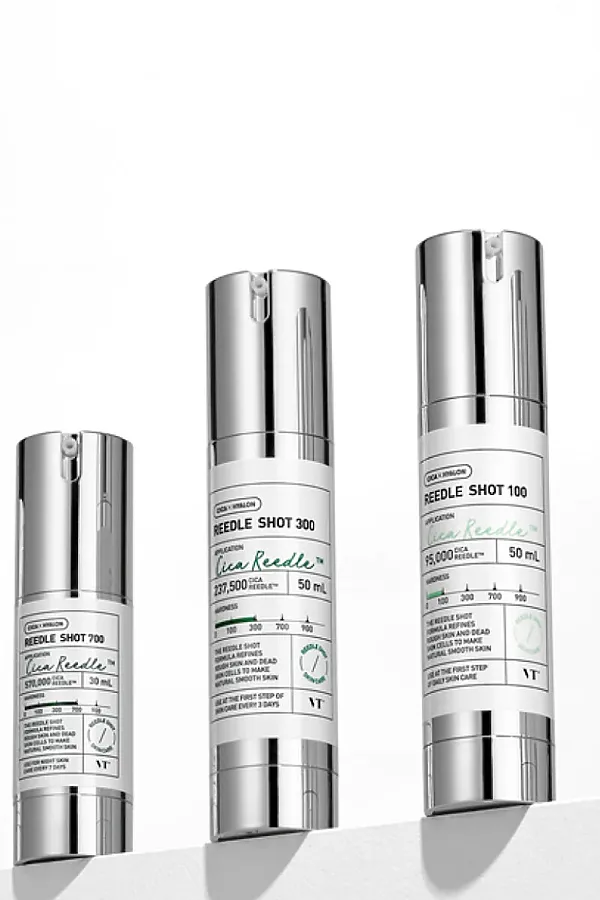 VT Cosmetics Бустер-сыворотка для лица с микроиглами и экстрактом центеллы азиатской / Reedle Shot 100, 50 мл KRISTALLER, серебристый - фото 2