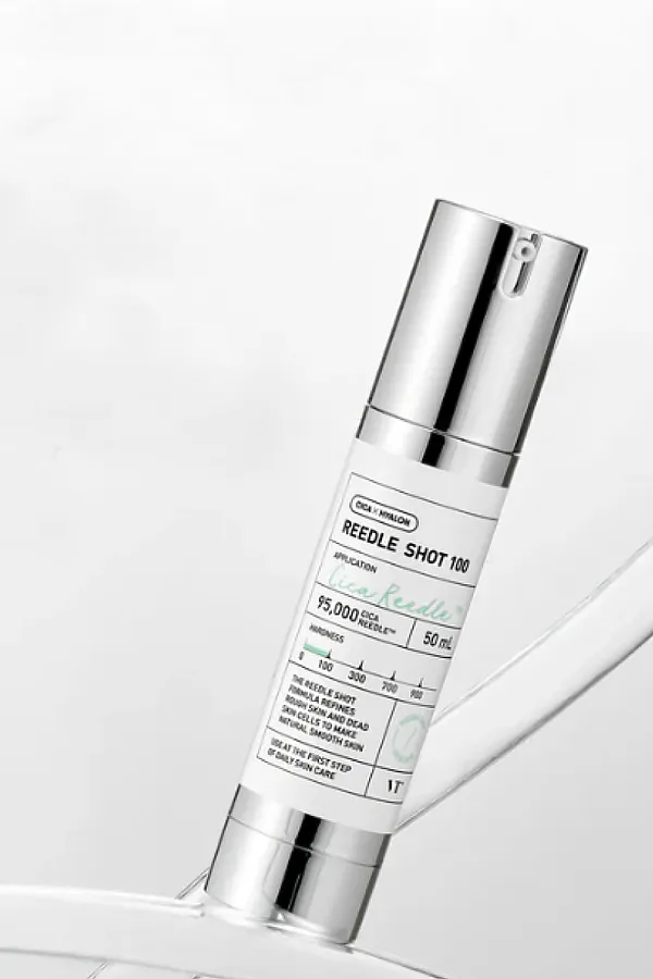 VT Cosmetics Бустер-сыворотка для лица с микроиглами и экстрактом центеллы азиатской / Reedle Shot 100, 50 мл KRISTALLER, серебристый - фото 2