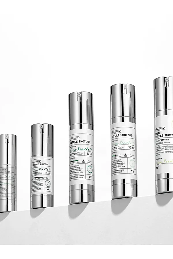 VT Cosmetics Интенсивная бустер-сыворотка для лица с микроиглами и экстрактом центеллы азиатской / Reedle Shot 300, 50 мл KRISTALLER, серебристый - фото 2