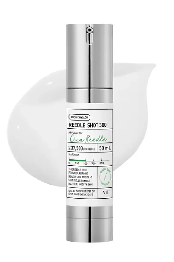 VT Cosmetics Интенсивная бустер-сыворотка для лица с микроиглами и экстрактом центеллы азиатской / Reedle Shot 300, 50 мл KRISTALLER, серебристый - фото 2