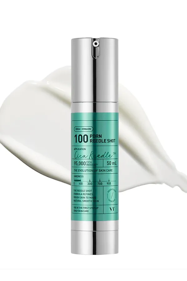 VT Cosmetics Омолаживающая бустер-сыворотка с PDRN и микроиглами / Reedle Shot 100, 50 мл KRISTALLER, зелёный - фото 2