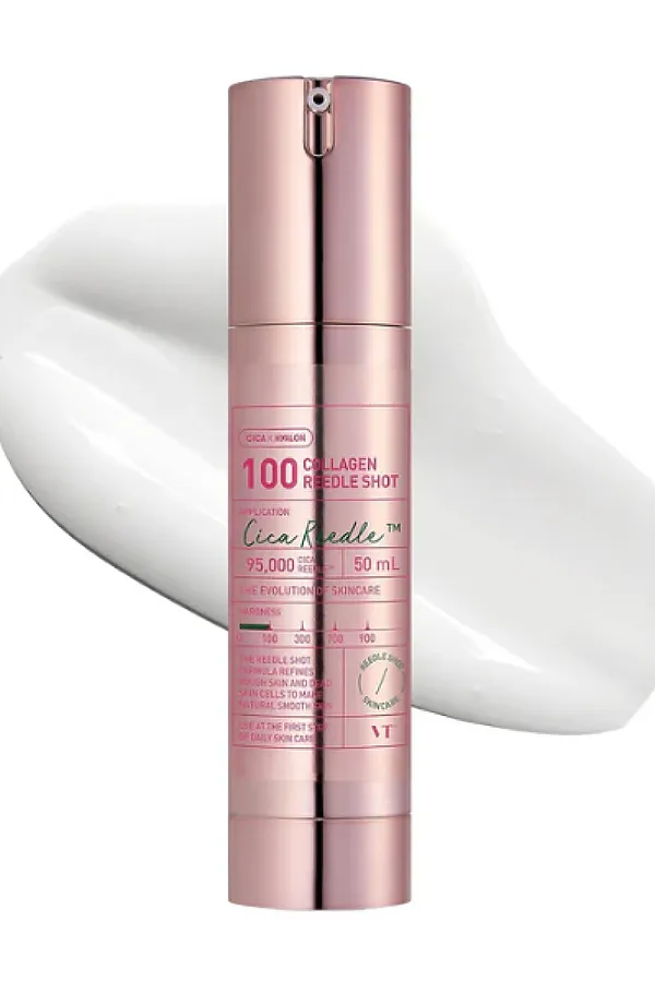 VT Cosmetics Бустер-сыворотка для лица с микроиглами и коллагеном / Collagen Reedle Shot 100, 50 мл KRISTALLER, розовый - фото 2