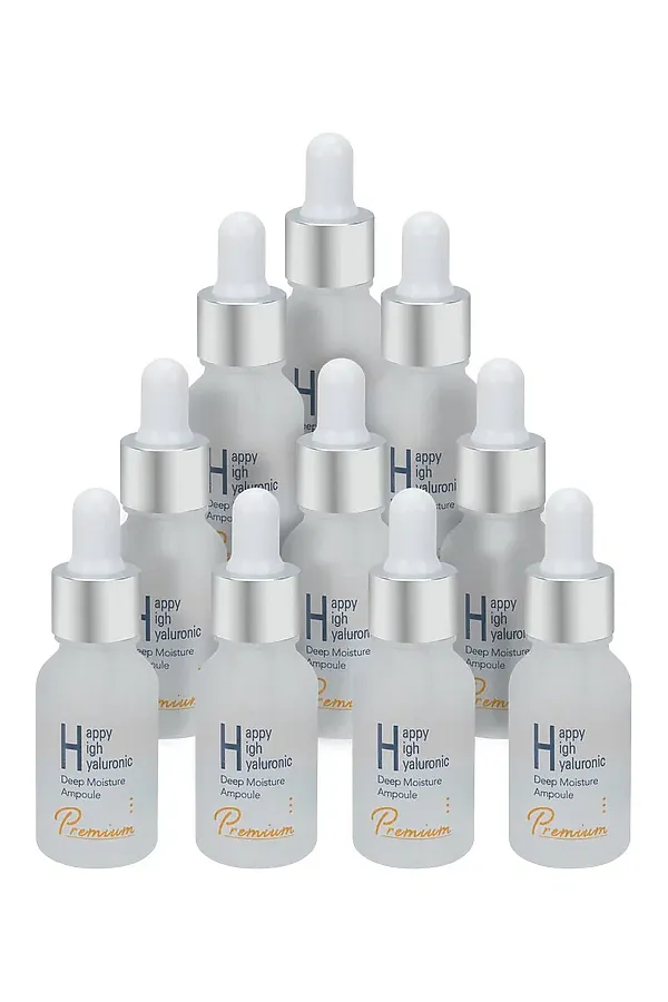 HAPPY HIGH Набор сывороток для лица с гиалуроновой кислотой / Hyaluronic Deep Moisture Ampoule Premium, 15 мл x 10 KRISTALLER, бесцветный - фото 2