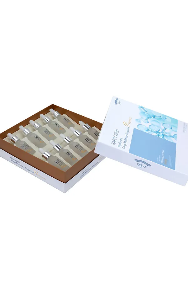 HAPPY HIGH Набор сывороток для лица с гиалуроновой кислотой / Hyaluronic Deep Moisture Ampoule Premium, 15 мл x 10 KRISTALLER, бесцветный - фото 2