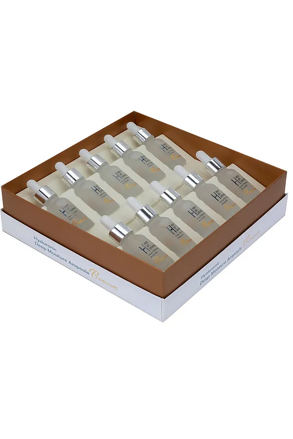 HAPPY HIGH Набор сывороток для лица с гиалуроновой кислотой / Hyaluronic Deep Moisture Ampoule Premium, 15 мл x 10 KRISTALLER, бесцветный - фото 2