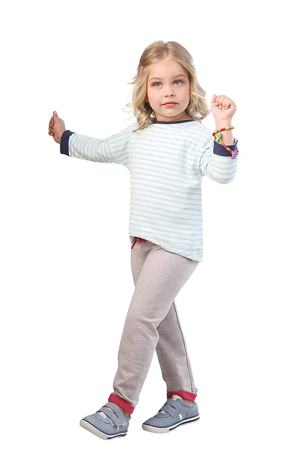 Брюки CONTE KIDS, grey-pink - фото 2