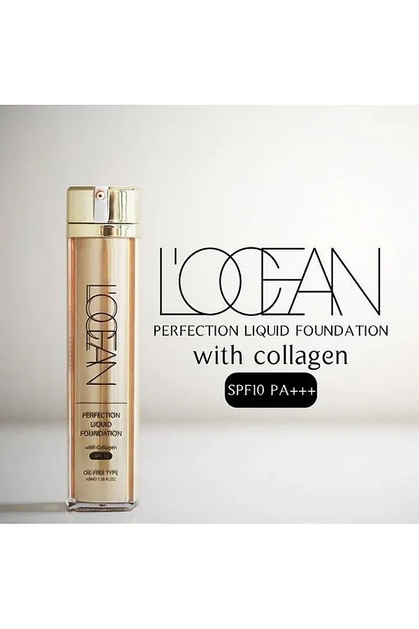 L’ocean Тональная основа / Perfection Liquid Foundation With Collagen, 21 Clear Beige, 40 мл KRISTALLER, 21 clear beige - фото 2