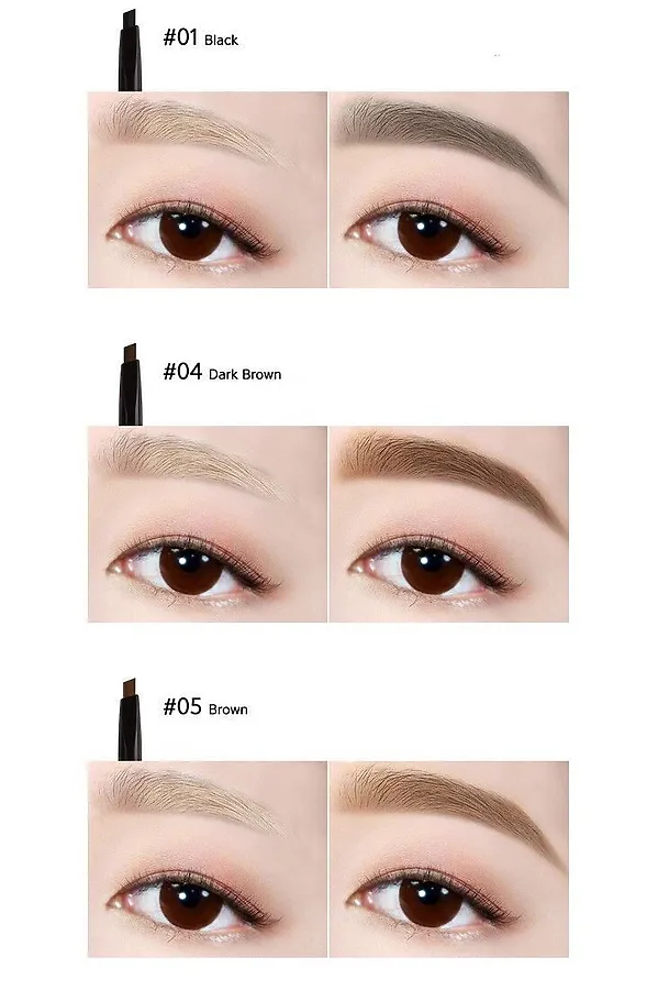 L’ocean Автоматический карандаш для бровей / Auto Eye Brow Pencil Professional, 05 Brown KRISTALLER, 05 brown - фото 2