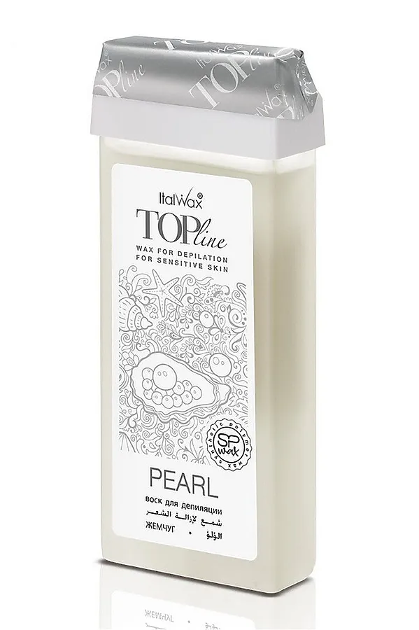 ItalWax Гибридный тёплый воск для депиляции в картридже / Top Line, Жемчуг, 100 мл KRISTALLER, жемчуг - фото 2