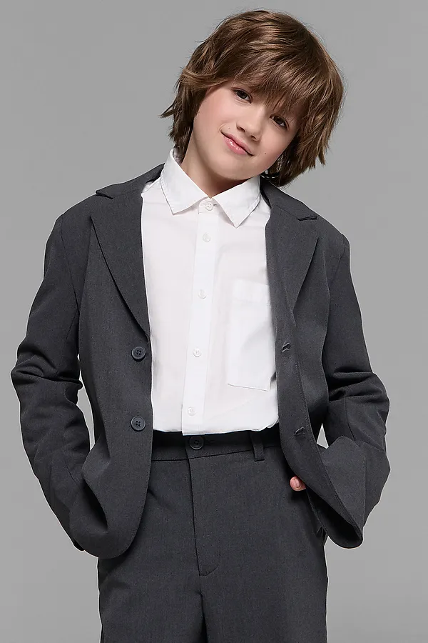 Жакет MARK FORMELLE, серый меланж - фото 2