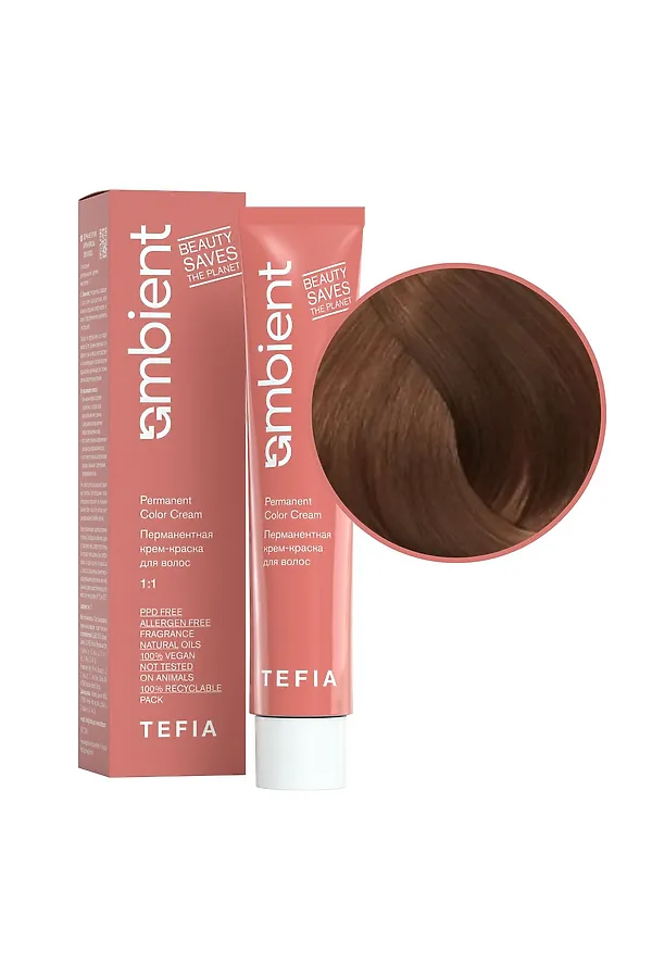 TEFIA  Ambient Перманентная крем-краска для волос / Бежевый корректор, 60 мл KRISTALLER, бежевый корректор - фото 2