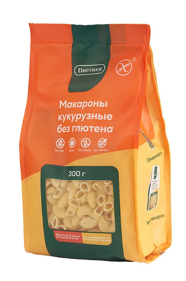 Макароны Рожки средние кукурузные "Диетика" 300г ЭКО-ПРОДУКТЫ, - - фото 2